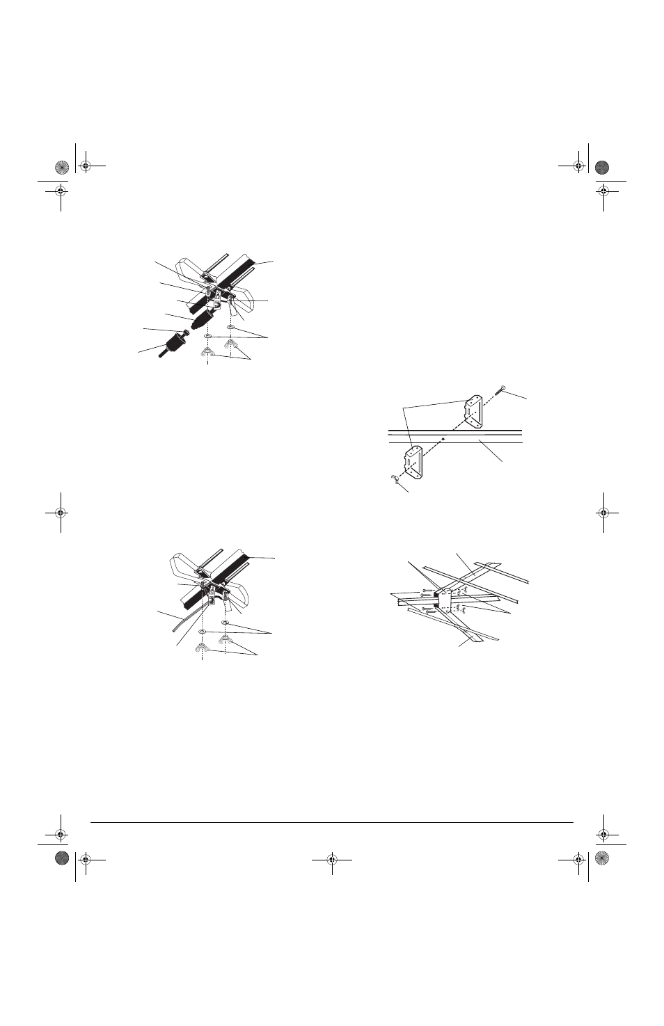 Unfolding the antenna’s elements, Attaching to the mast, Using coaxial cable | Using twin-lead cable | Radio Shack VU-210XR User Manual | Page 2 / 4