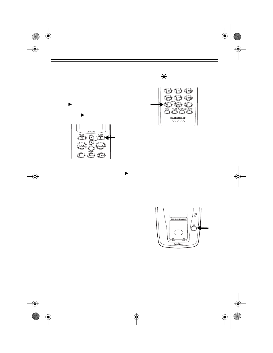 Using flash, Using tone services on a pulse line, Paging | Radio Shack ET-1119 User Manual | Page 14 / 28