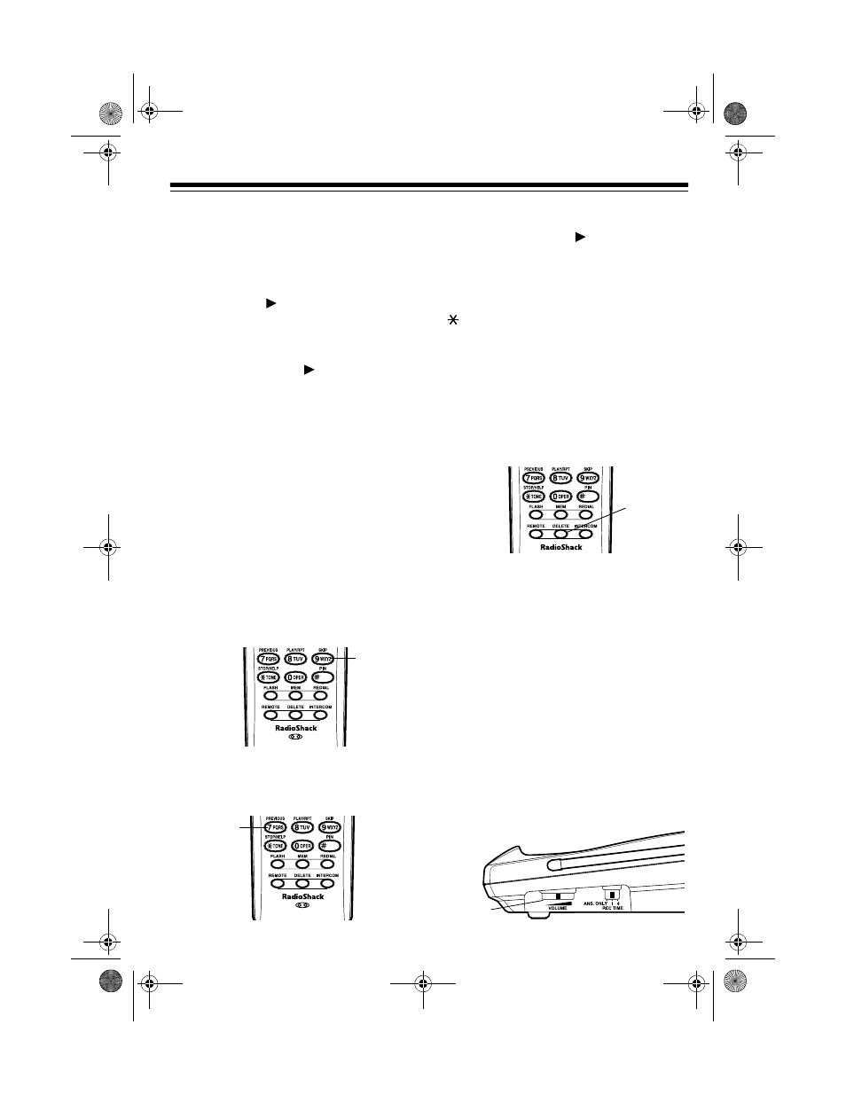 Deleting messages, Adjusting the tad's volume | Radio Shack TAD-727 User Manual | Page 27 / 36