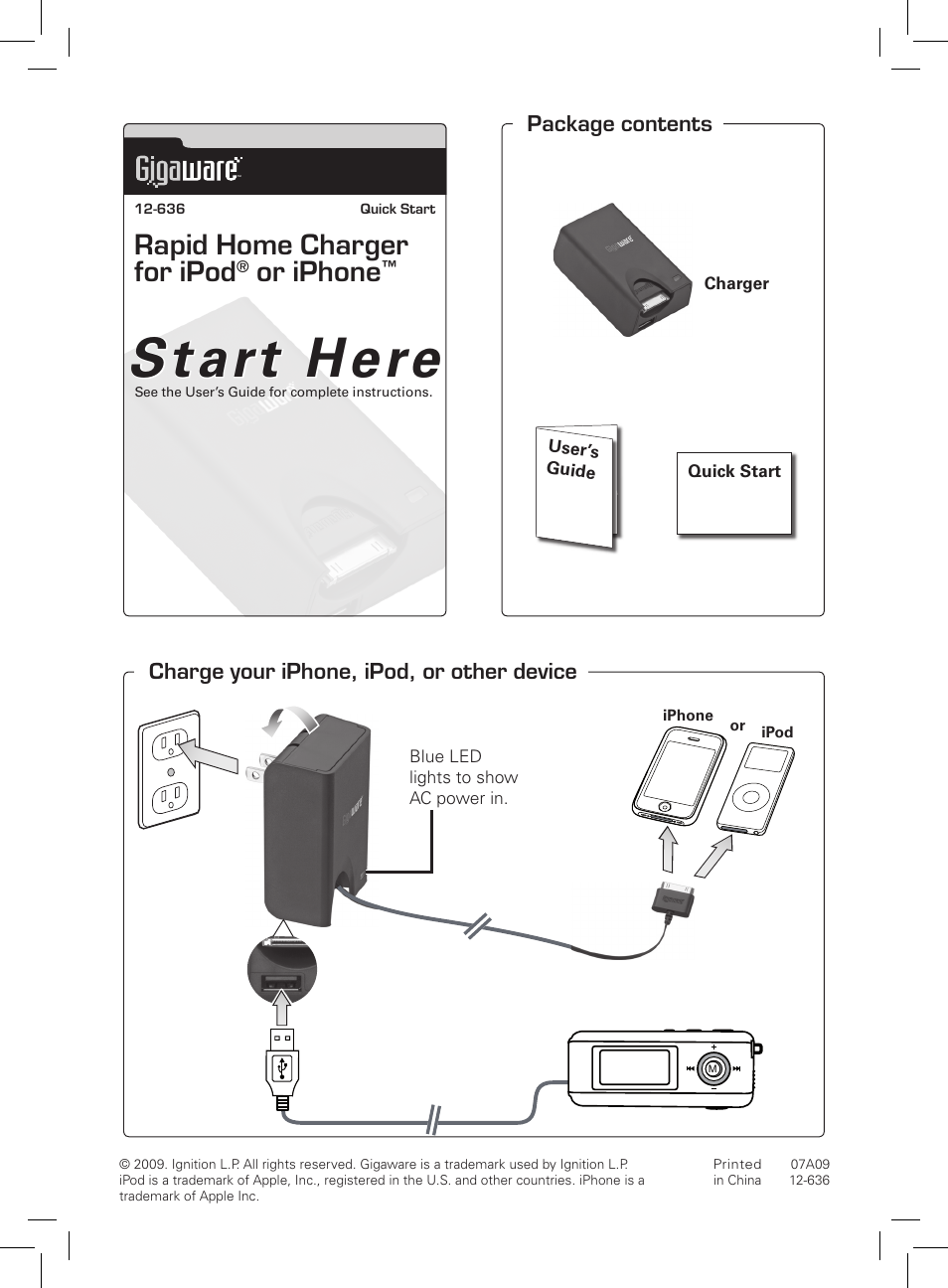 Radio Shack Gigaware 12-636 User Manual | 1 page