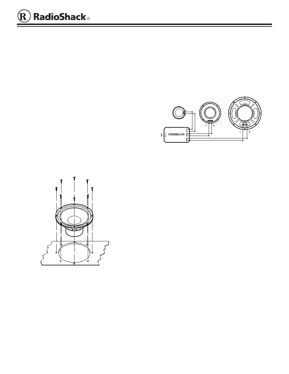 Radio Shack 40-1034 User Manual | 2 pages