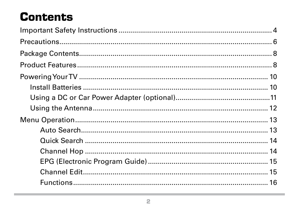 Radio Shack 16-972 User Manual | Page 2 / 28