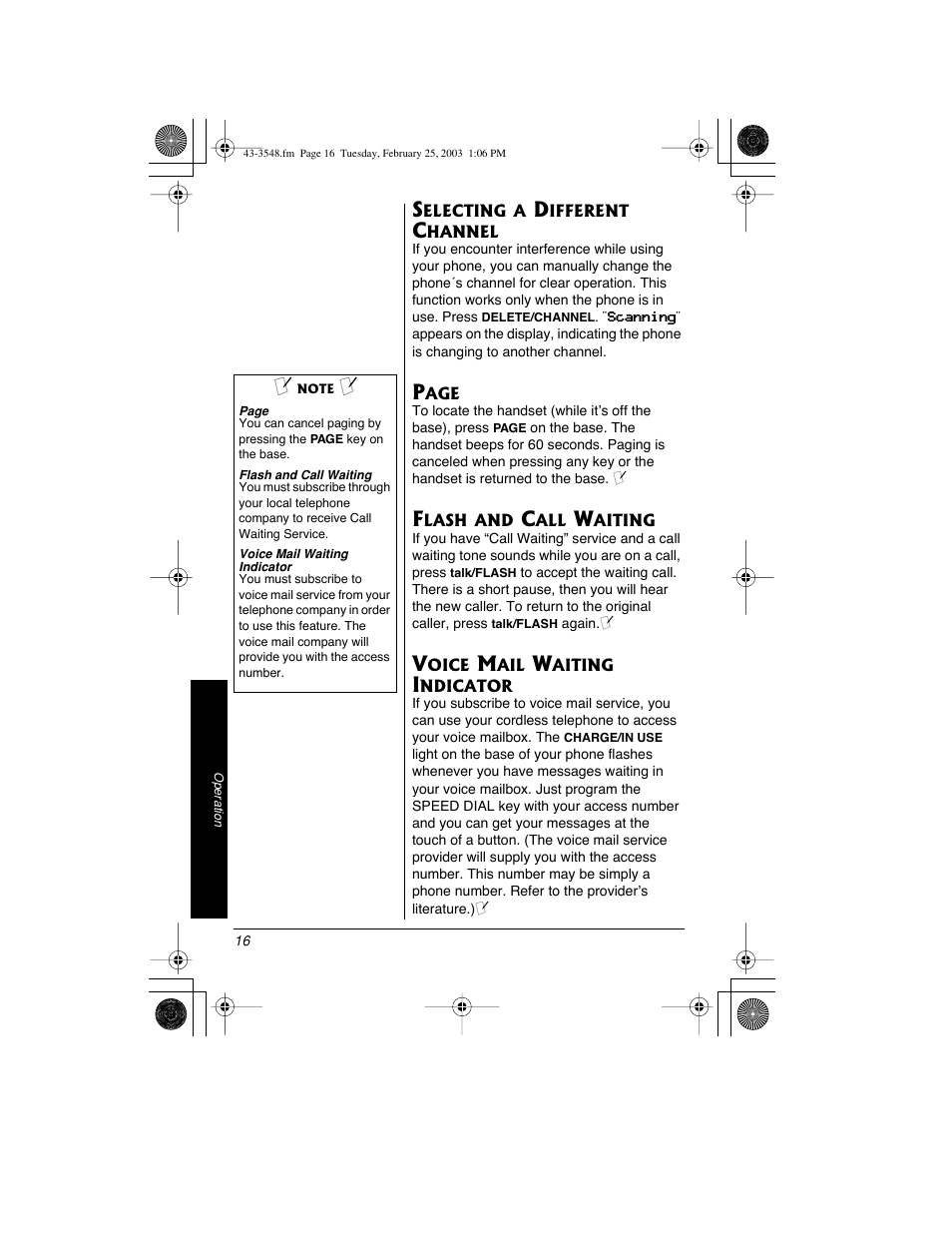 Radio Shack 43-3548 User Manual | Page 16 / 36