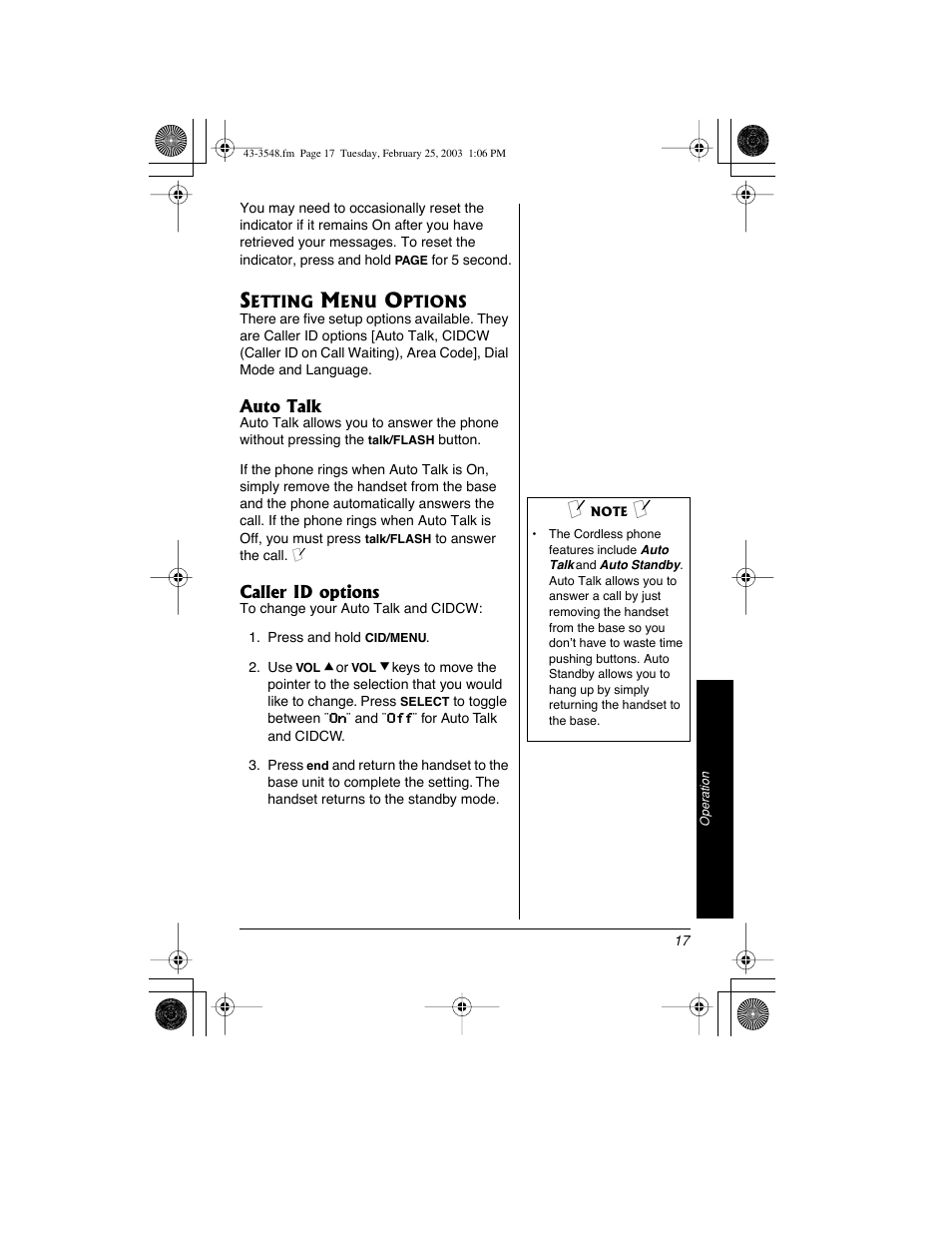 Radio Shack 43-3548 User Manual | Page 17 / 36