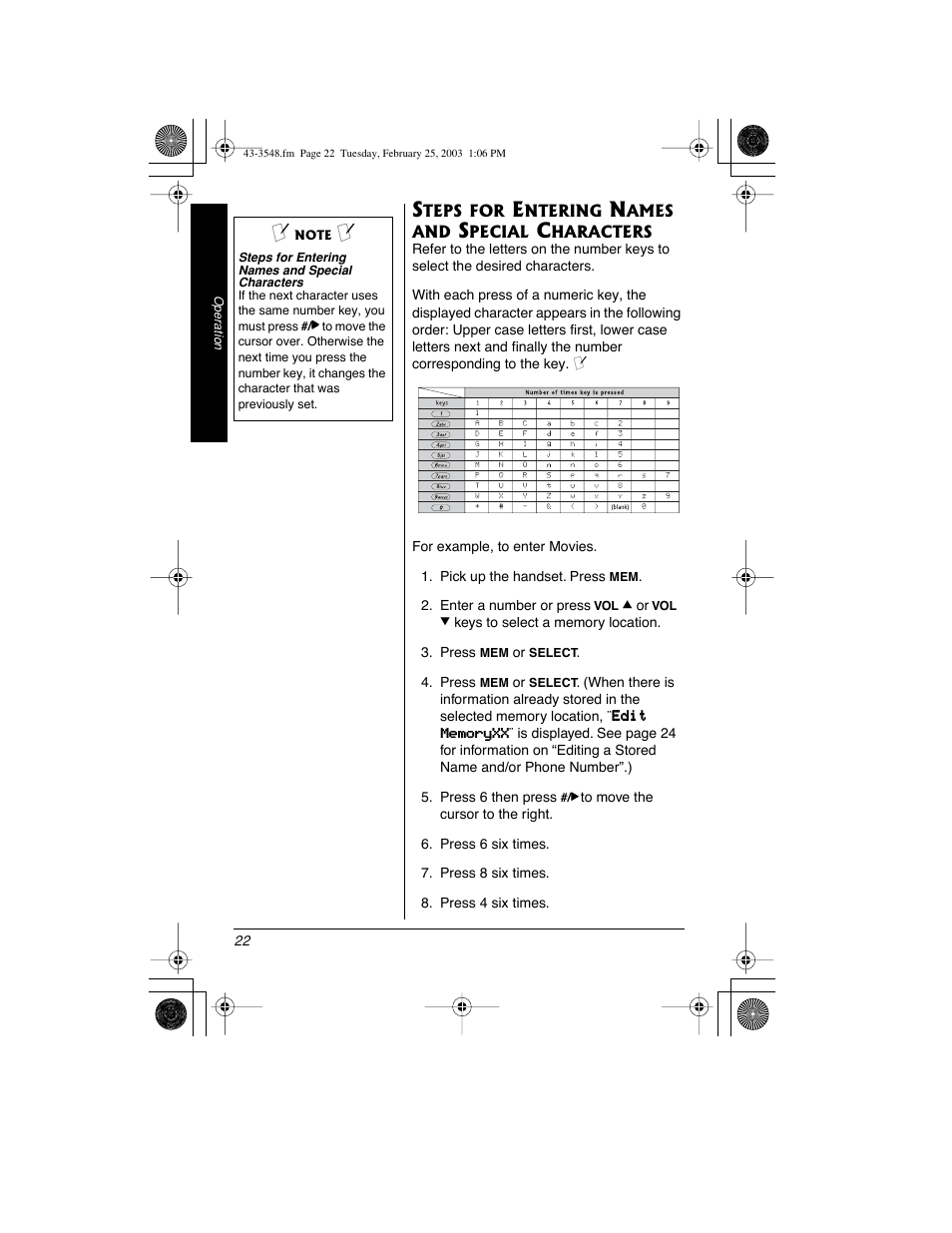 Radio Shack 43-3548 User Manual | Page 22 / 36