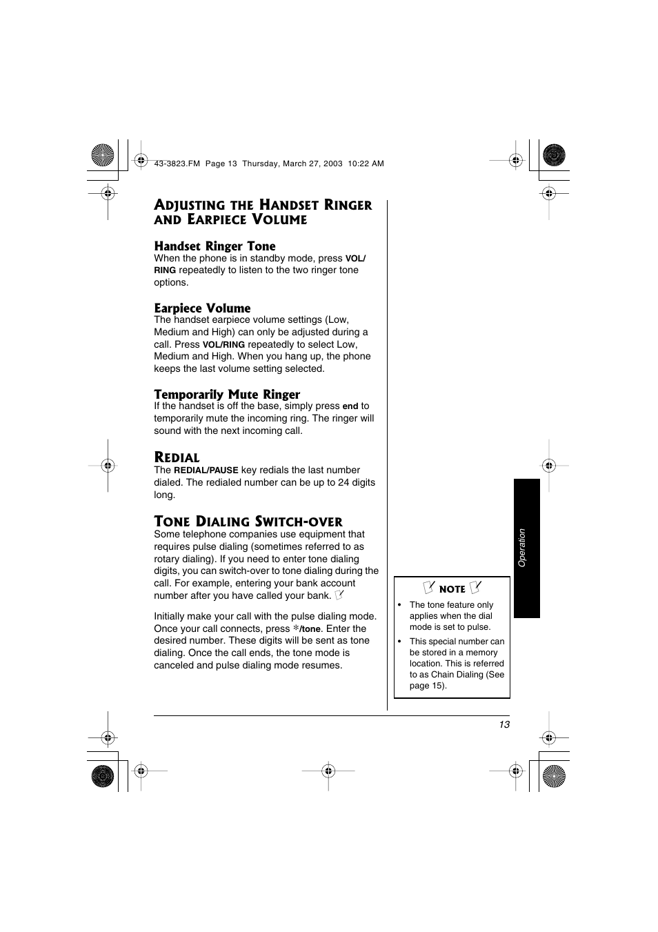 Radio Shack 43-3823 User Manual | Page 13 / 40