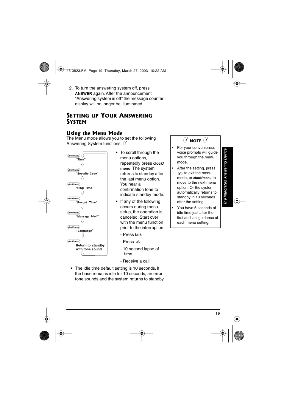 Radio Shack 43-3823 User Manual | Page 19 / 40