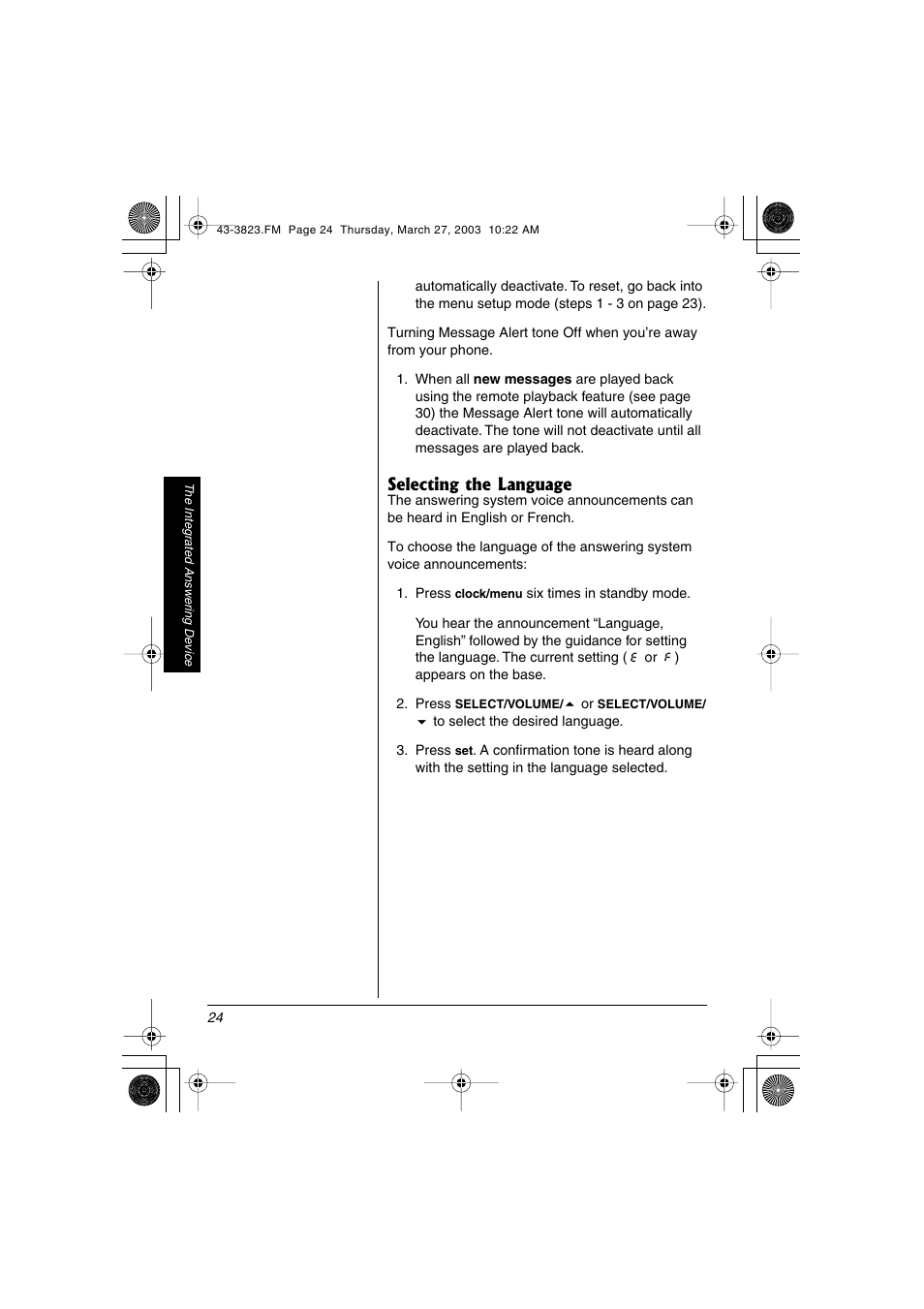 Radio Shack 43-3823 User Manual | Page 24 / 40