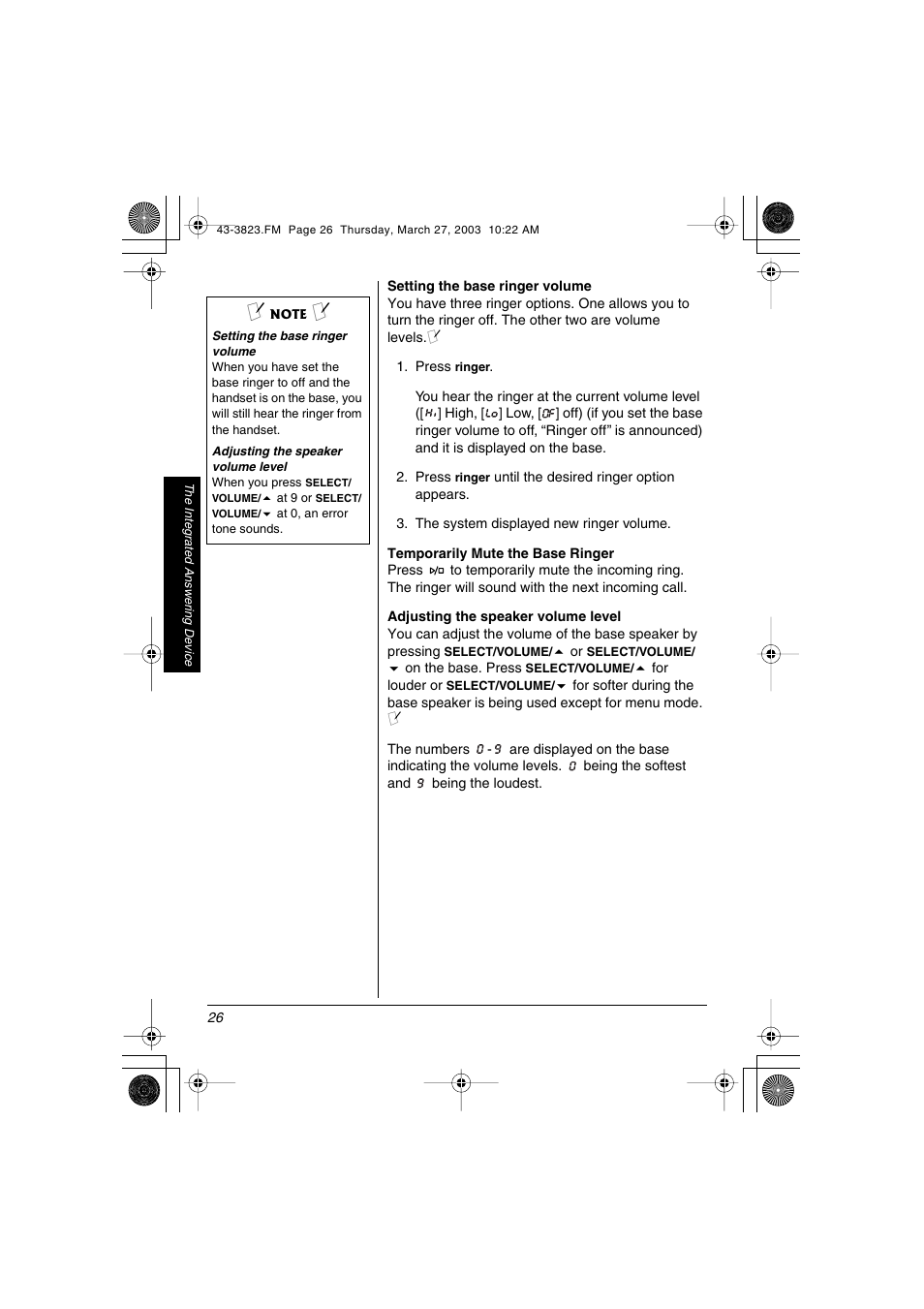 Radio Shack 43-3823 User Manual | Page 26 / 40