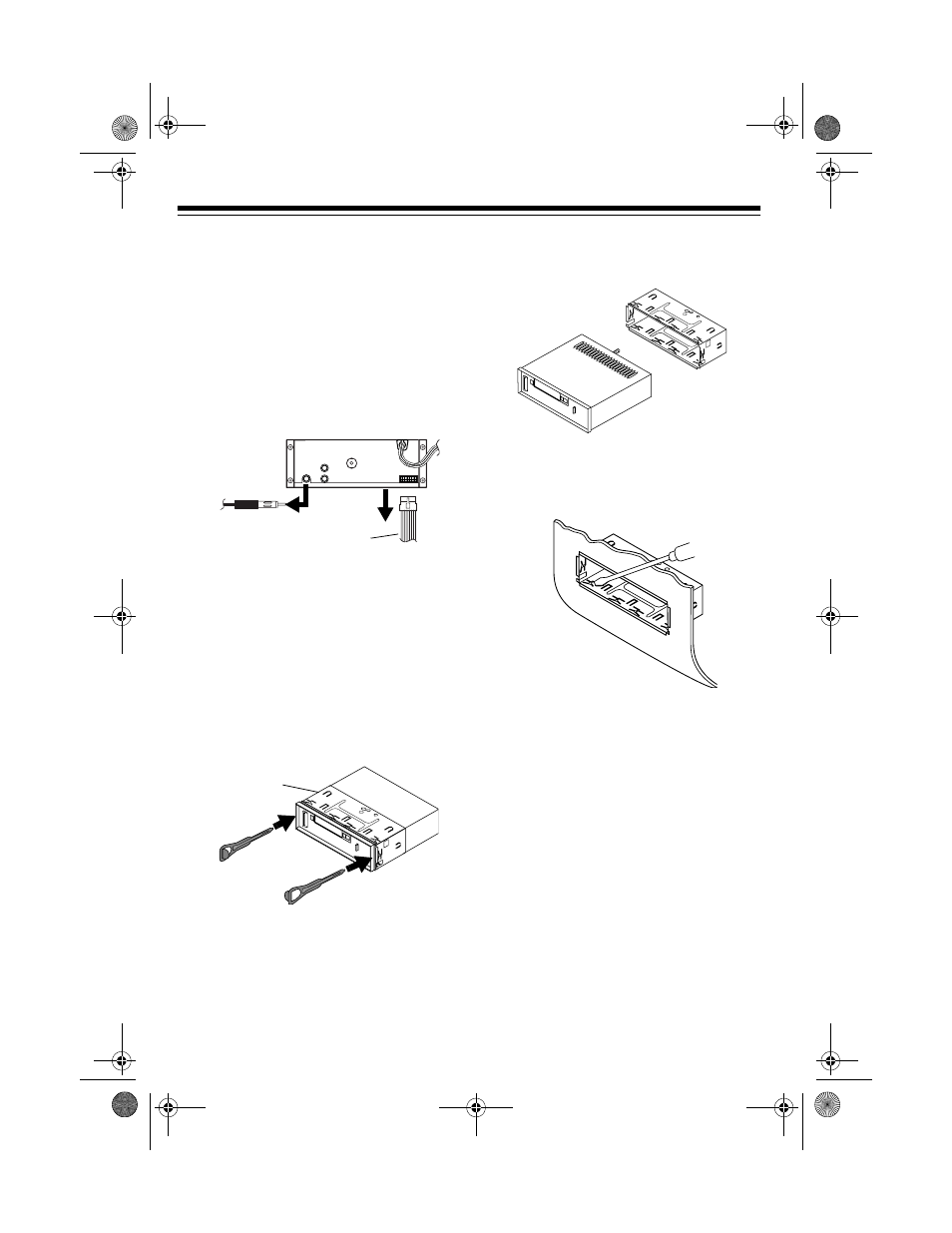 Mounting the stereo | Radio Shack AM/FM Stereo Cassette User Manual | Page 12 / 28