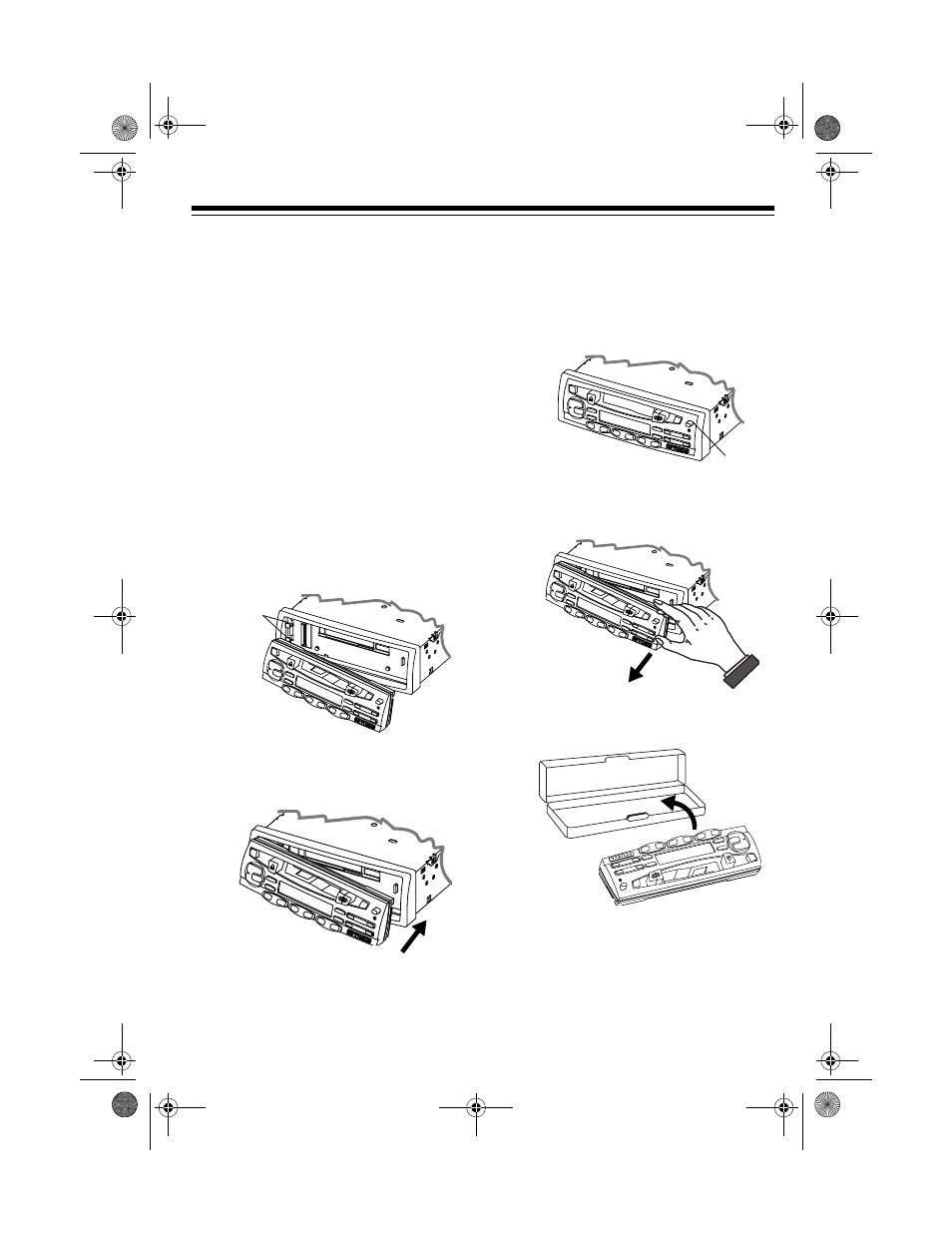 Using the control panel, Replacing the control panel, Removing the control panel | Radio Shack AM/FM Stereo Cassette User Manual | Page 15 / 28