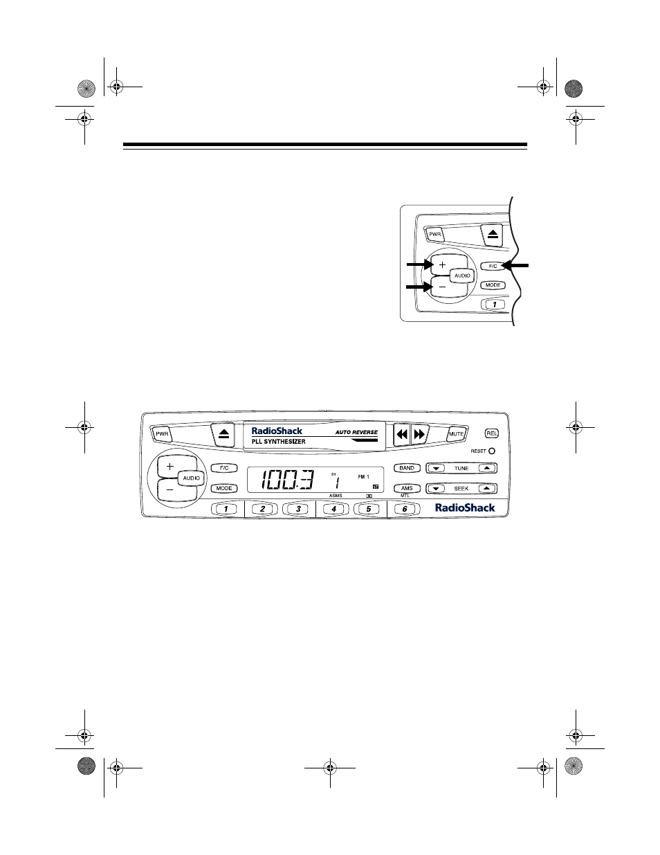 Basic operation, Setting the clock, Adjusting the controls | Radio Shack AM/FM Stereo Cassette User Manual | Page 16 / 28
