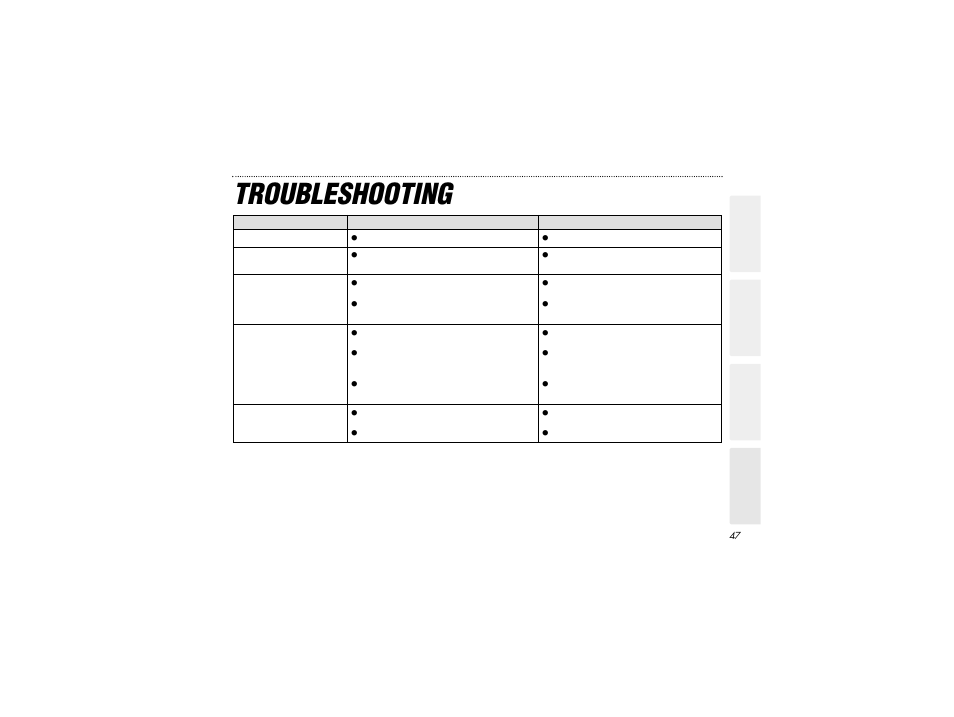 Troubleshooting | Radio Shack FLATFOTO B-020405 User Manual | Page 47 / 52