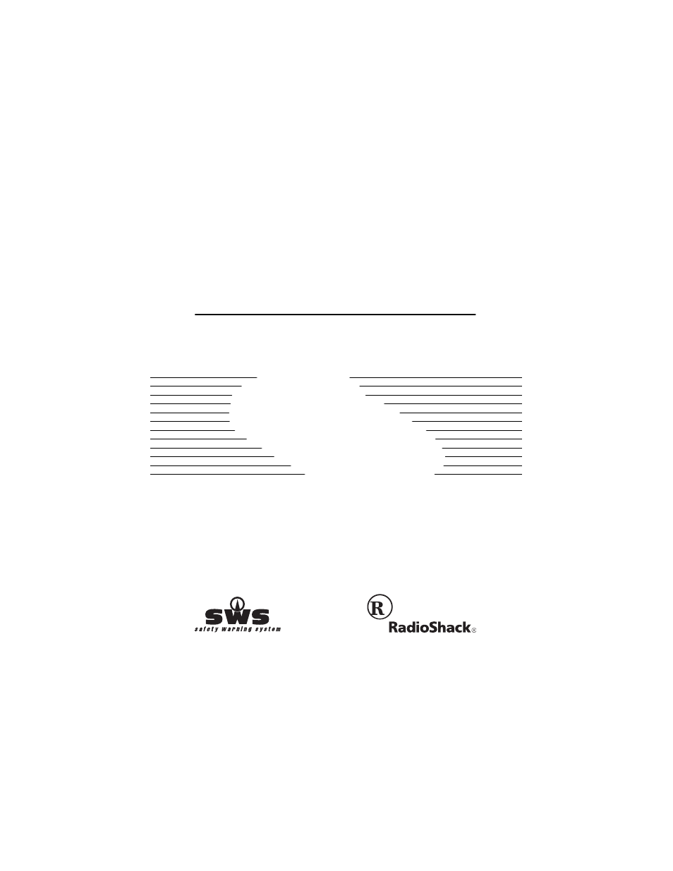Radio Shack XKKa User Manual | 24 pages