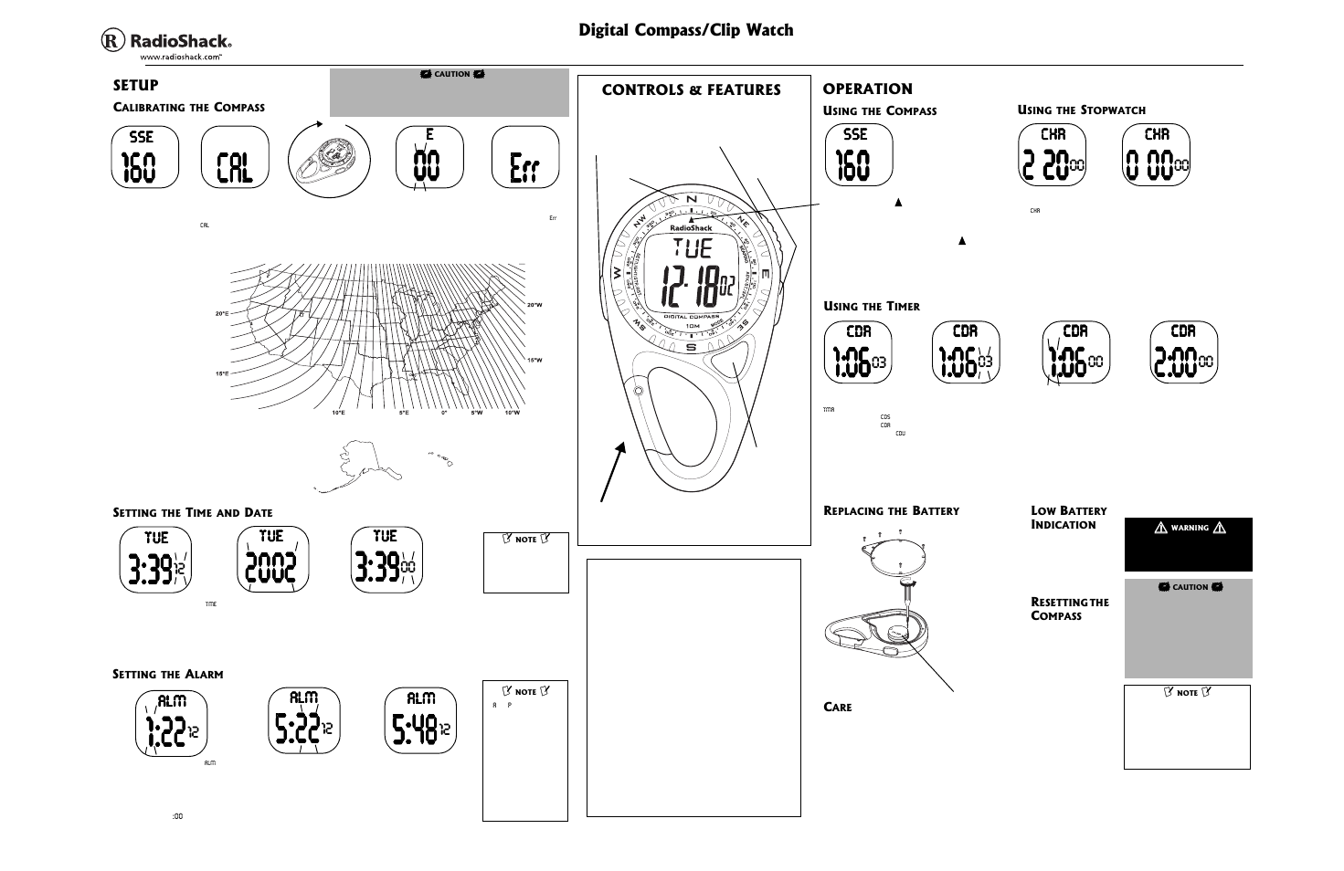 Radio Shack 63-5027 User Manual | 2 pages