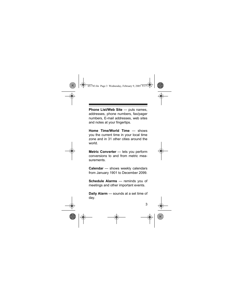 Radio Shack EC-291 User Manual | Page 3 / 84
