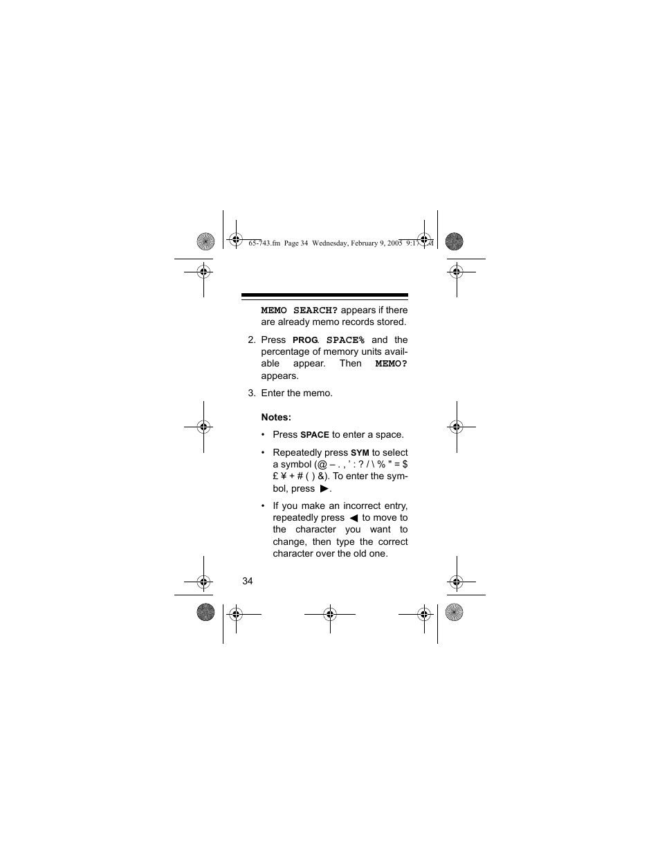 Radio Shack EC-291 User Manual | Page 34 / 84