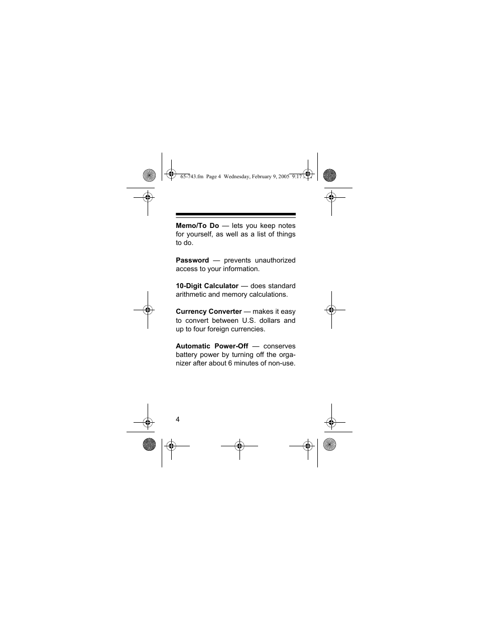 Radio Shack EC-291 User Manual | Page 4 / 84
