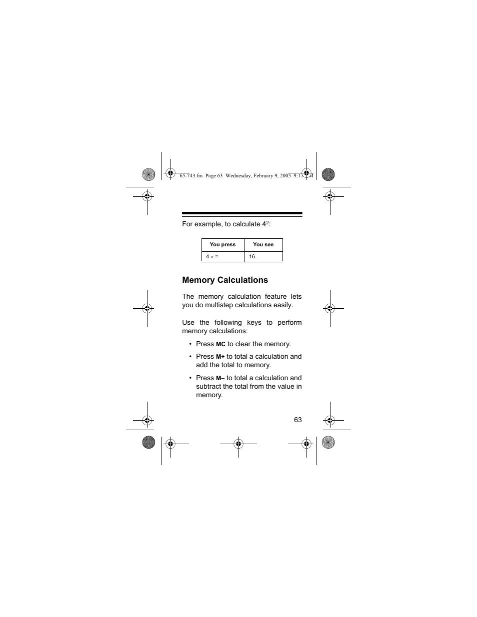 Radio Shack EC-291 User Manual | Page 63 / 84