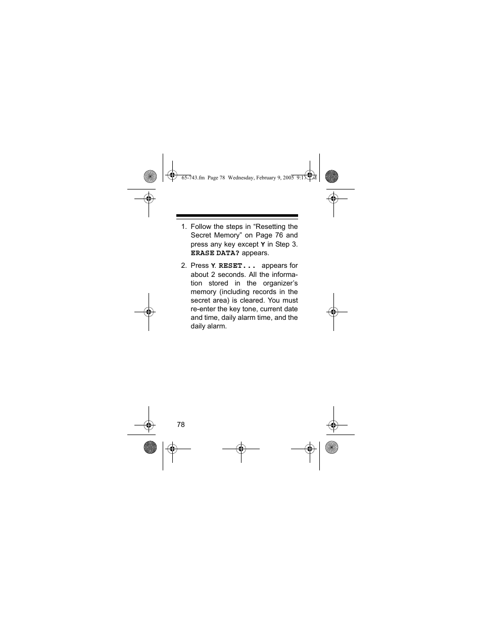 Radio Shack EC-291 User Manual | Page 78 / 84