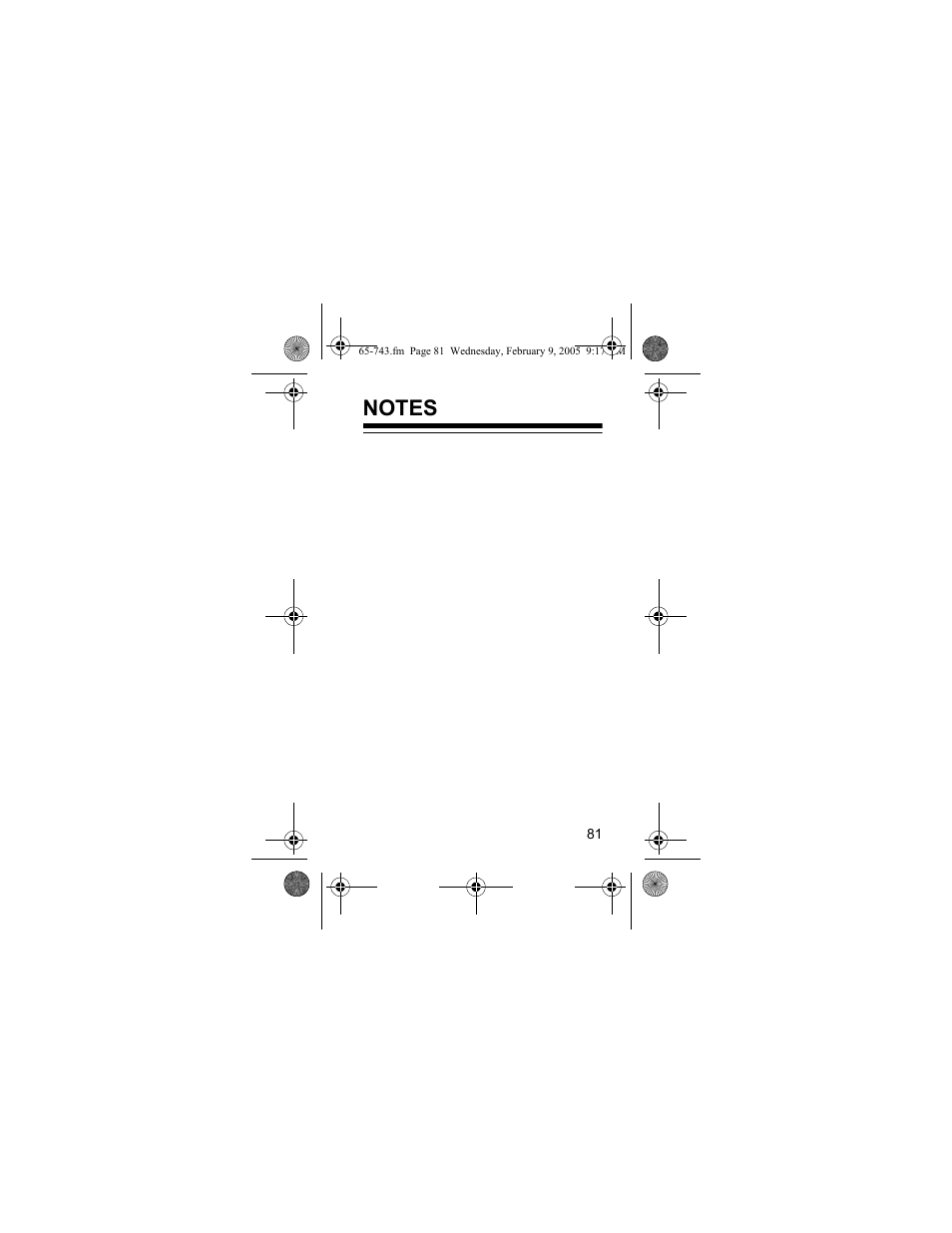 Radio Shack EC-291 User Manual | Page 81 / 84