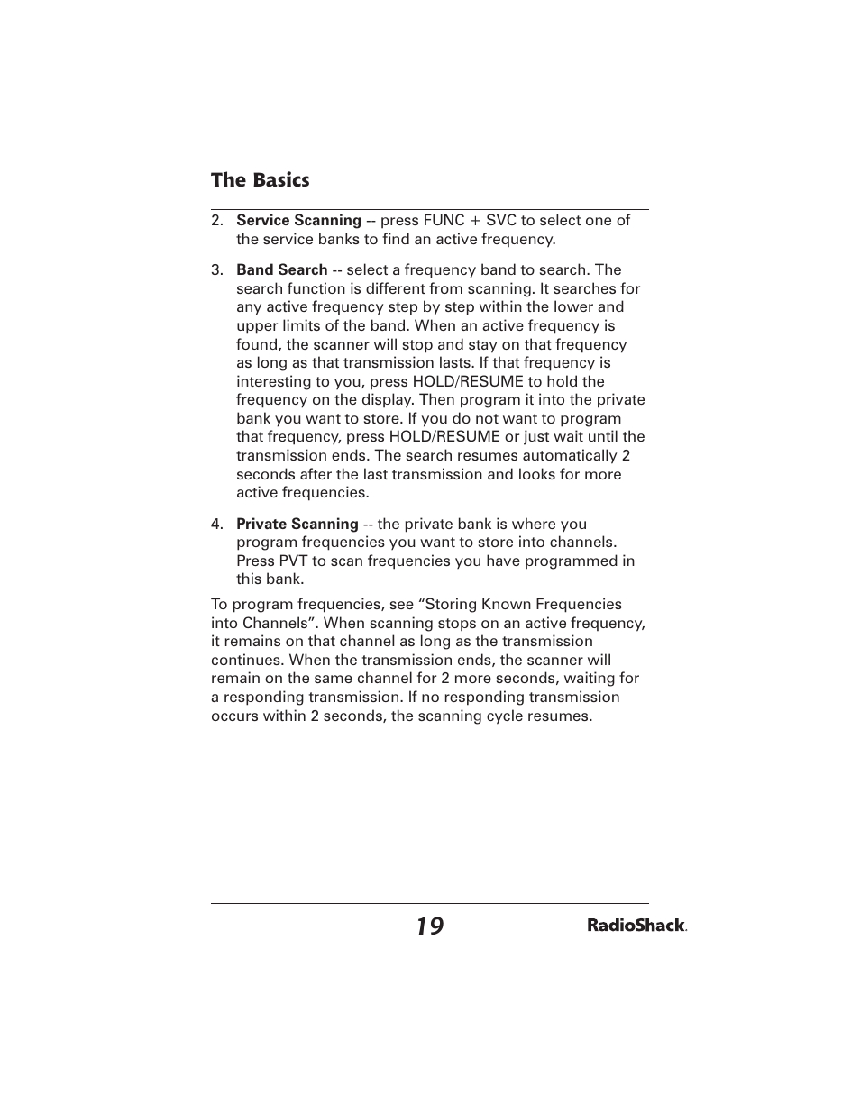 Radio Shack PRO-2051 User Manual | Page 19 / 84