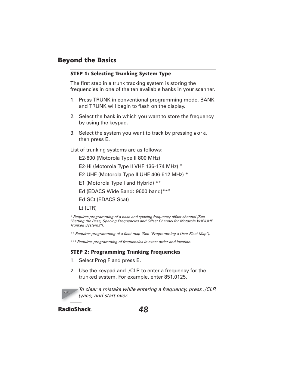 Beyond the basics | Radio Shack PRO-2051 User Manual | Page 48 / 84