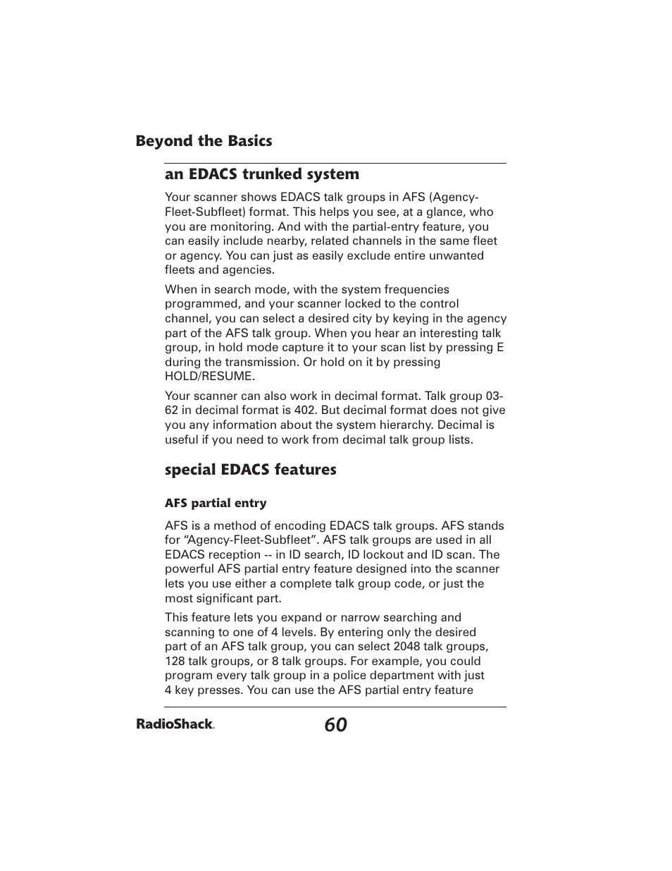 Radio Shack PRO-2051 User Manual | Page 60 / 84