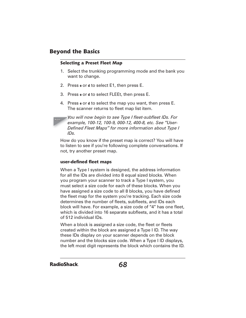 Beyond the basics | Radio Shack PRO-2051 User Manual | Page 68 / 84