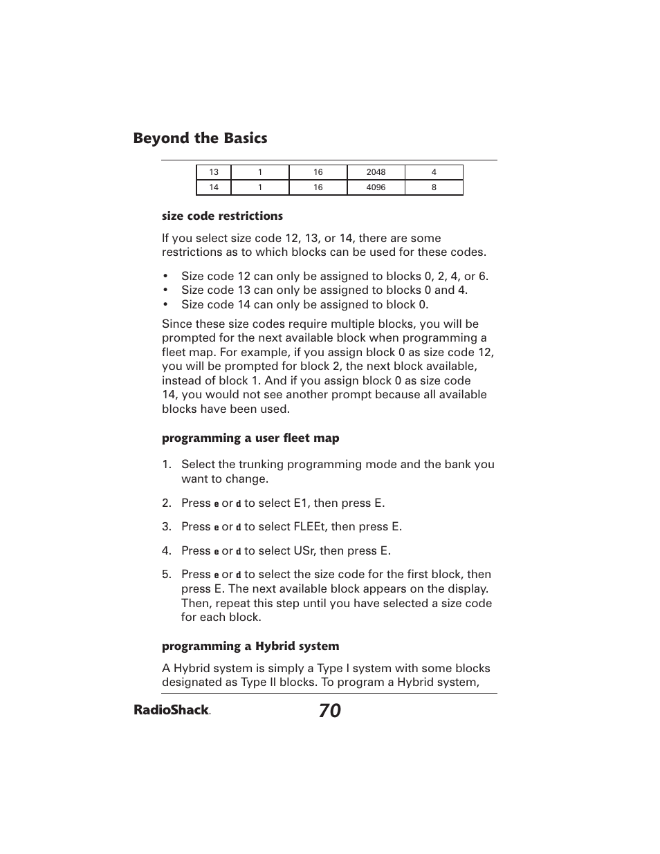 Beyond the basics | Radio Shack PRO-2051 User Manual | Page 70 / 84