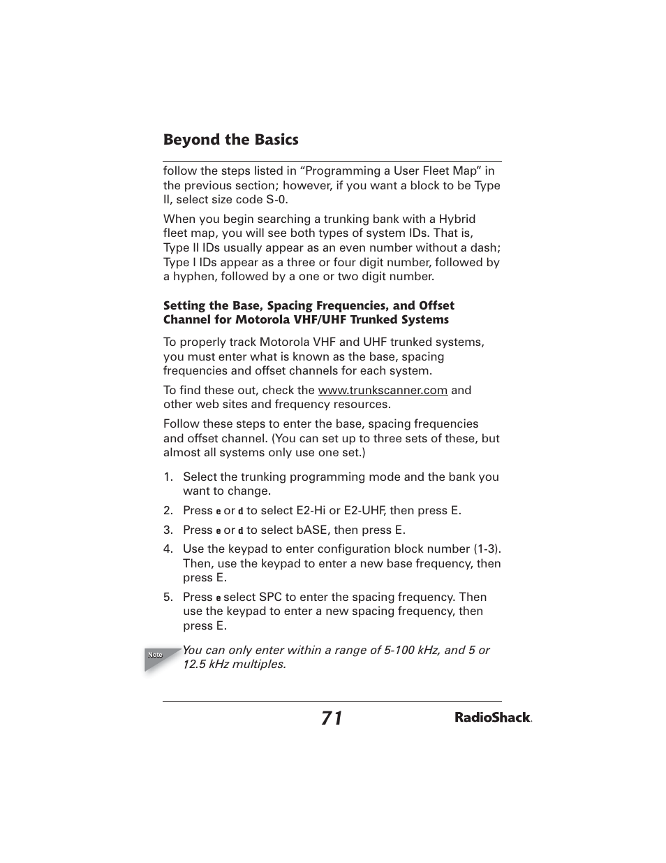 Beyond the basics | Radio Shack PRO-2051 User Manual | Page 71 / 84