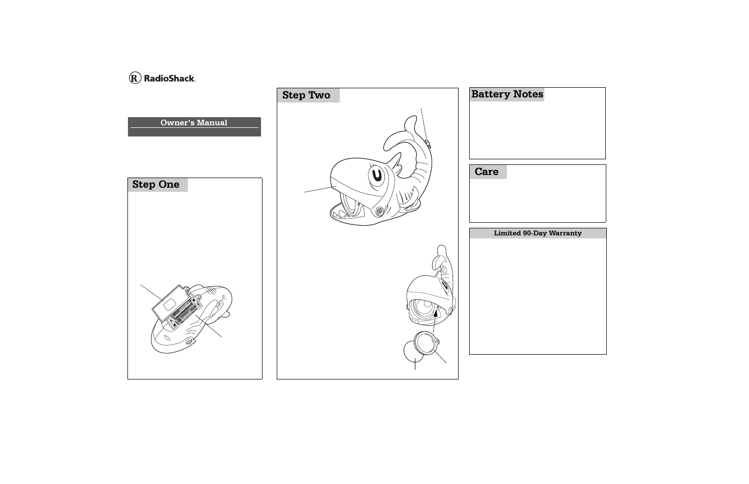 Radio Shack 60-1240 User Manual | 1 page