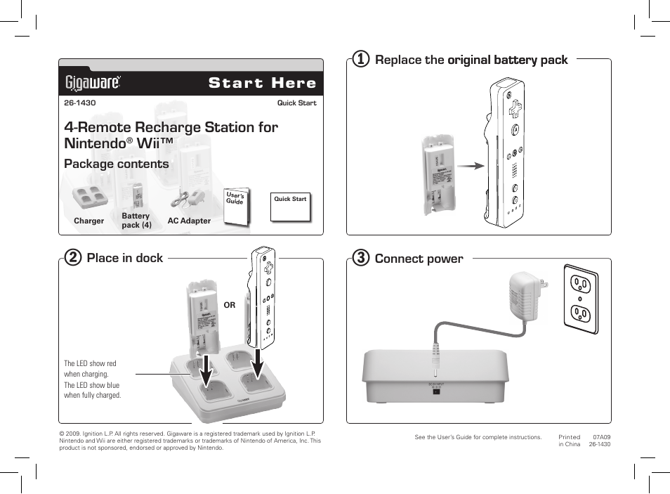 Radio Shack Gigaware 26-1430 User Manual | 1 page