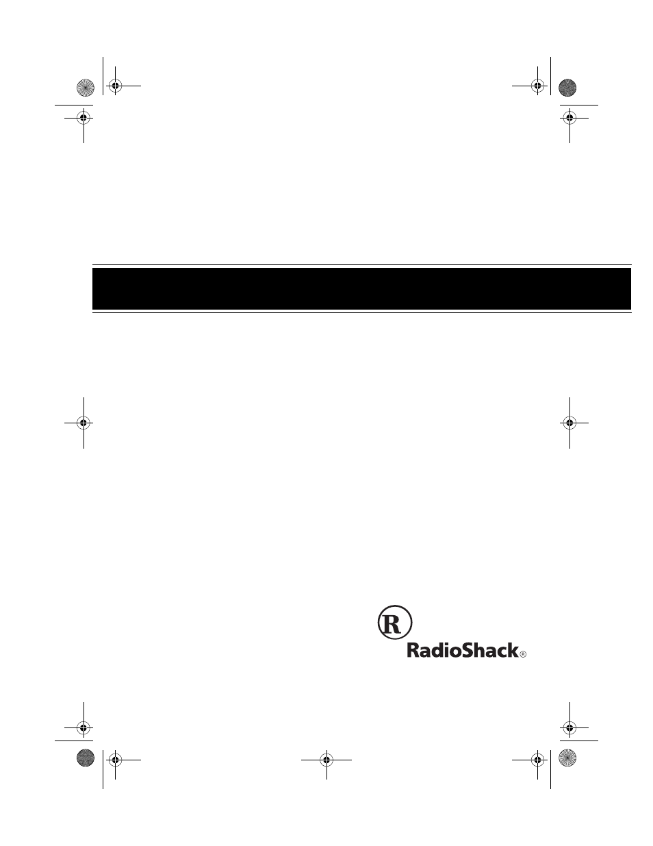 Radio Shack 26-442 User Manual | 20 pages