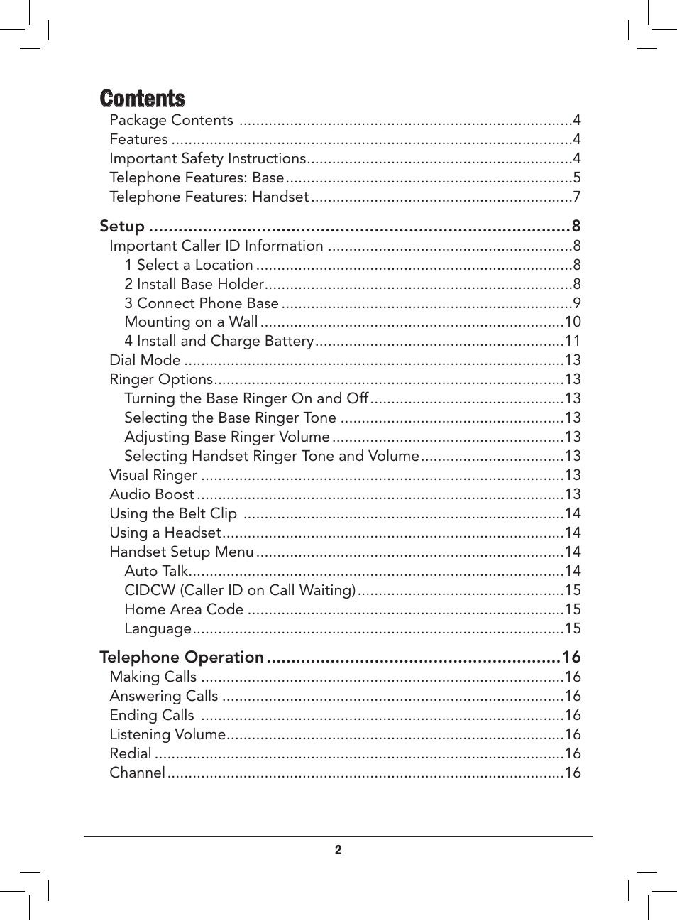 Radio Shack 43-3577 User Manual | Page 2 / 36