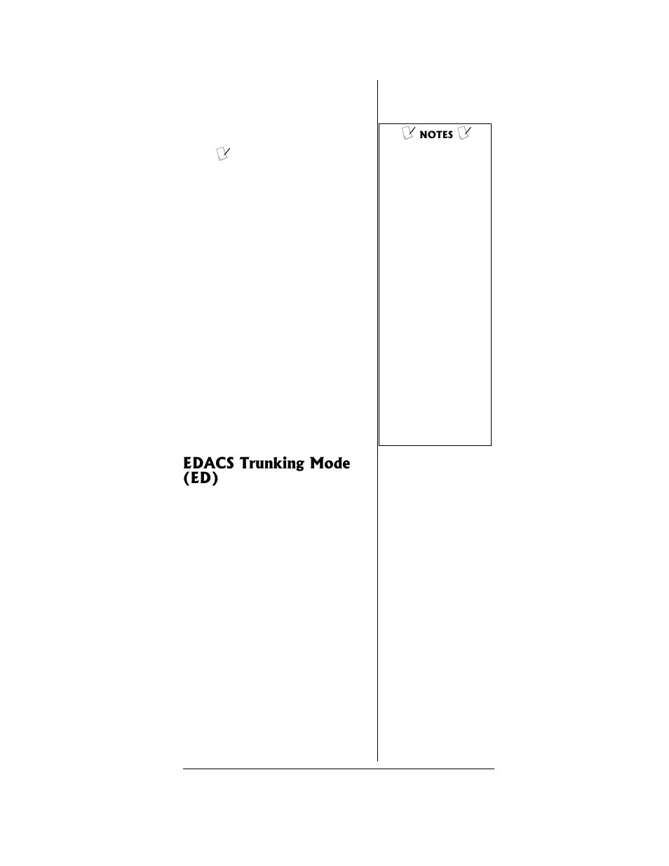 Edacs trunking mode (ed) | Radio Shack PRO-96 User Manual | Page 23 / 124