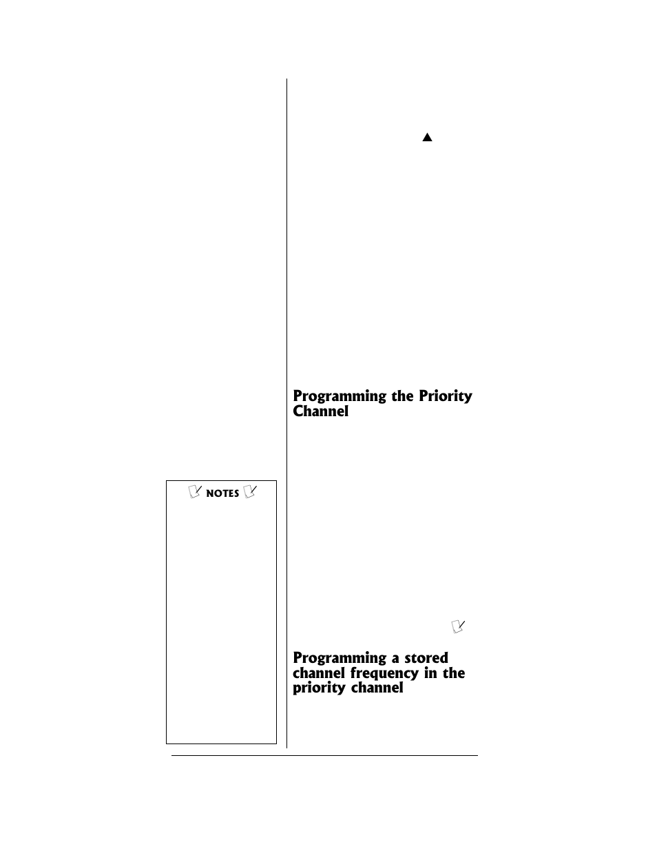 Programming the priority channel | Radio Shack PRO-96 User Manual | Page 40 / 124