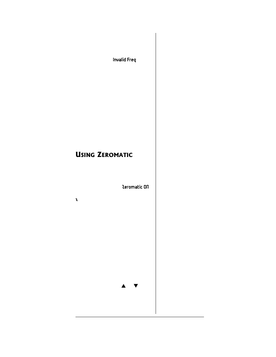 Using zeromatic | Radio Shack PRO-96 User Manual | Page 59 / 124