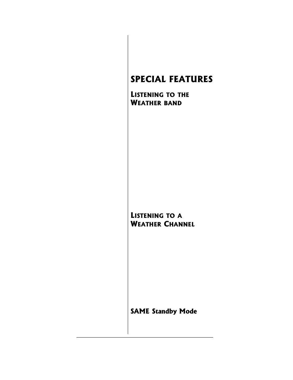 Special features | Radio Shack PRO-96 User Manual | Page 64 / 124