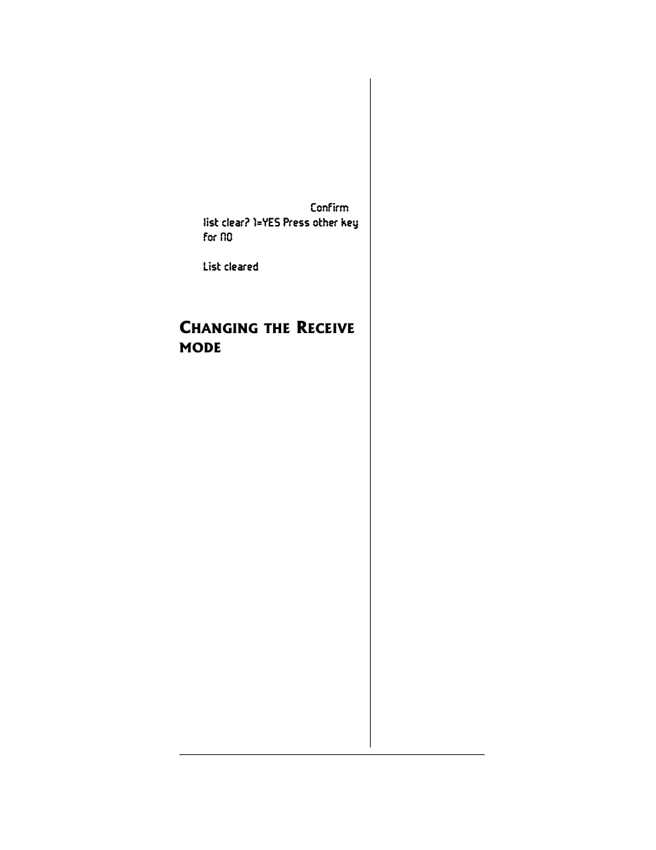 Changing the receive mode | Radio Shack PRO-96 User Manual | Page 69 / 124