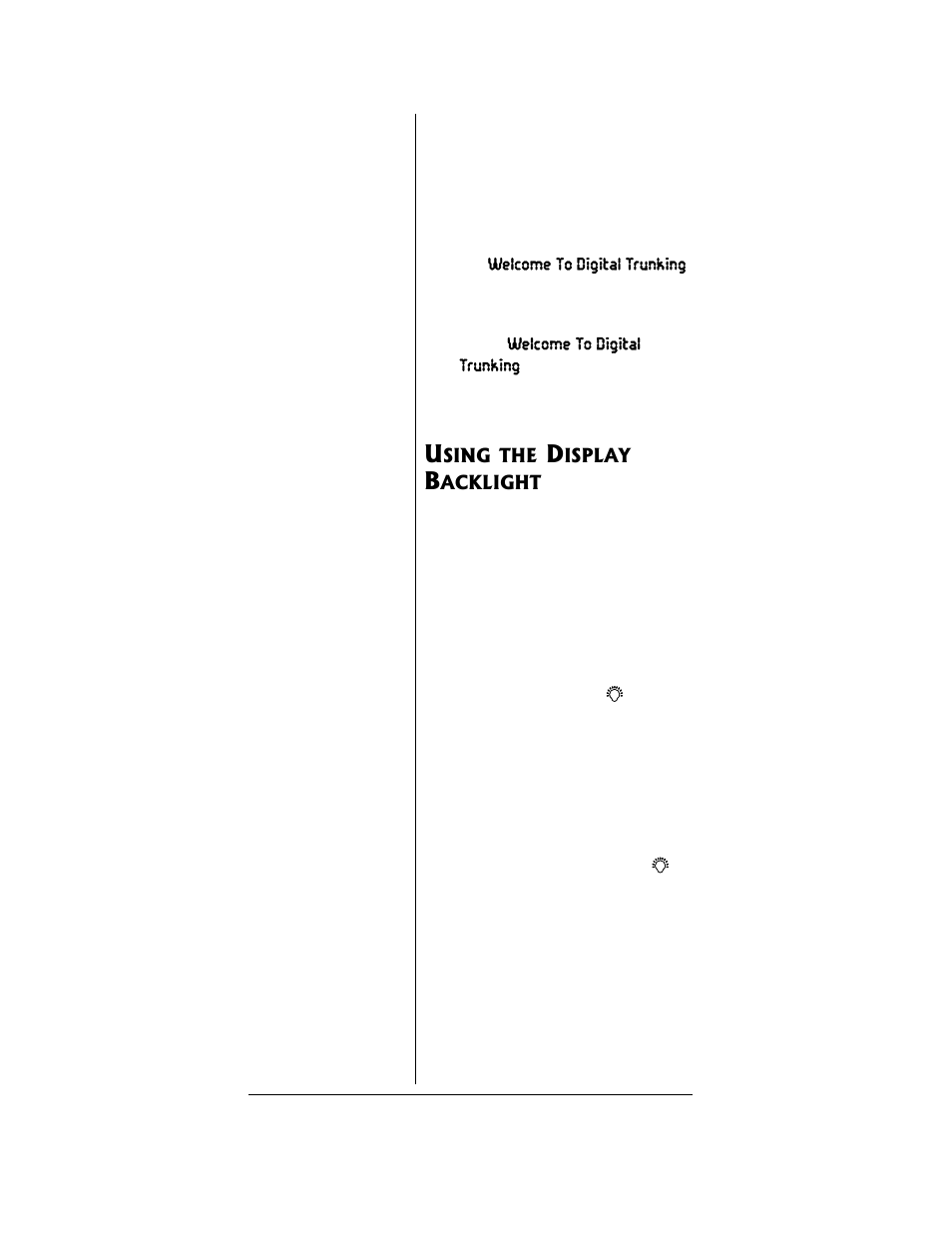 Using the display backlight | Radio Shack PRO-96 User Manual | Page 72 / 124
