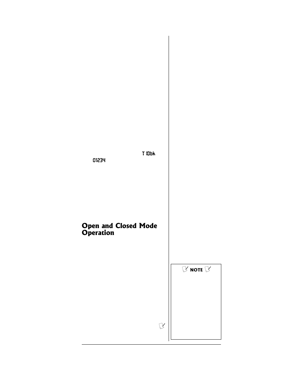 Open and closed mode operation | Radio Shack PRO-96 User Manual | Page 87 / 124