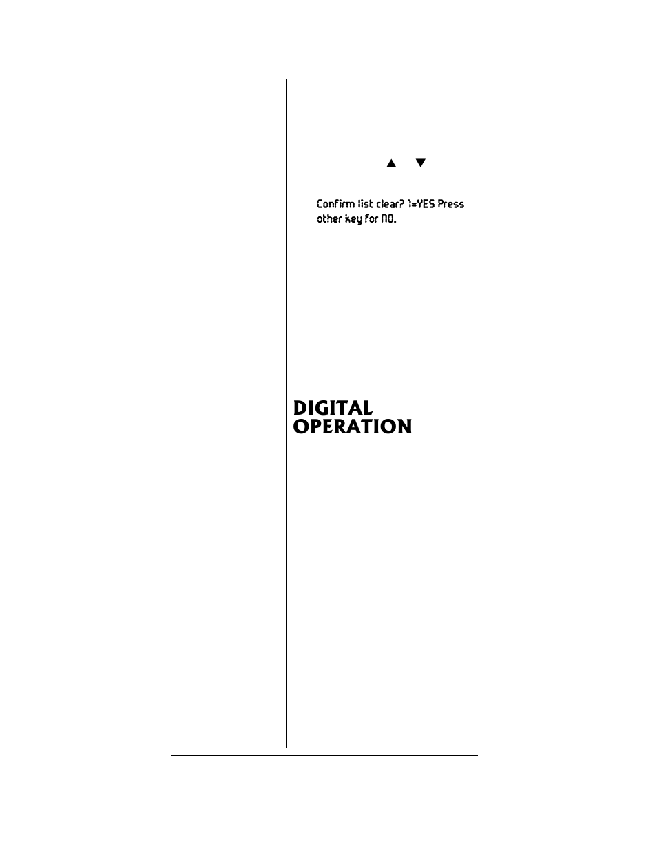 Digital operation | Radio Shack PRO-96 User Manual | Page 92 / 124