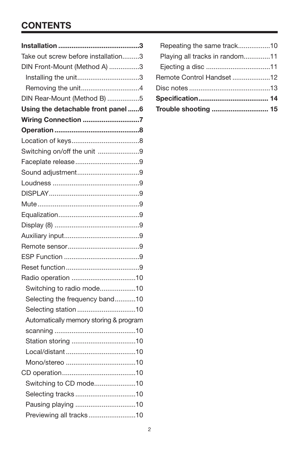 Radio Shack PLCD9MR User Manual | Page 2 / 15