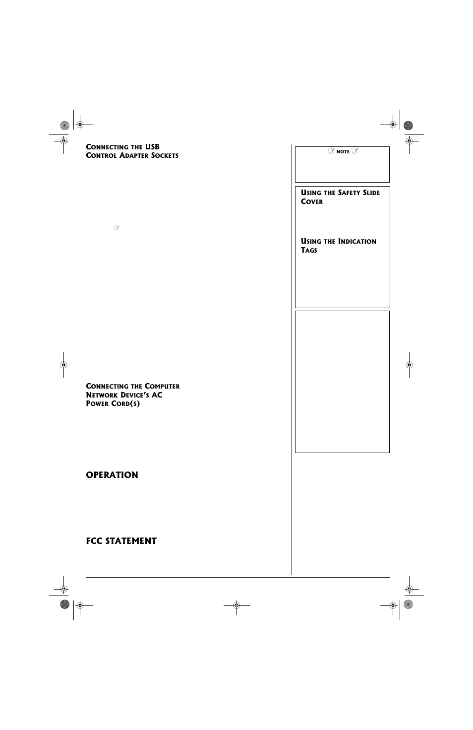 Operation, Fcc statement, Usb c | Ac p | Radio Shack 61-2425 User Manual | Page 3 / 8