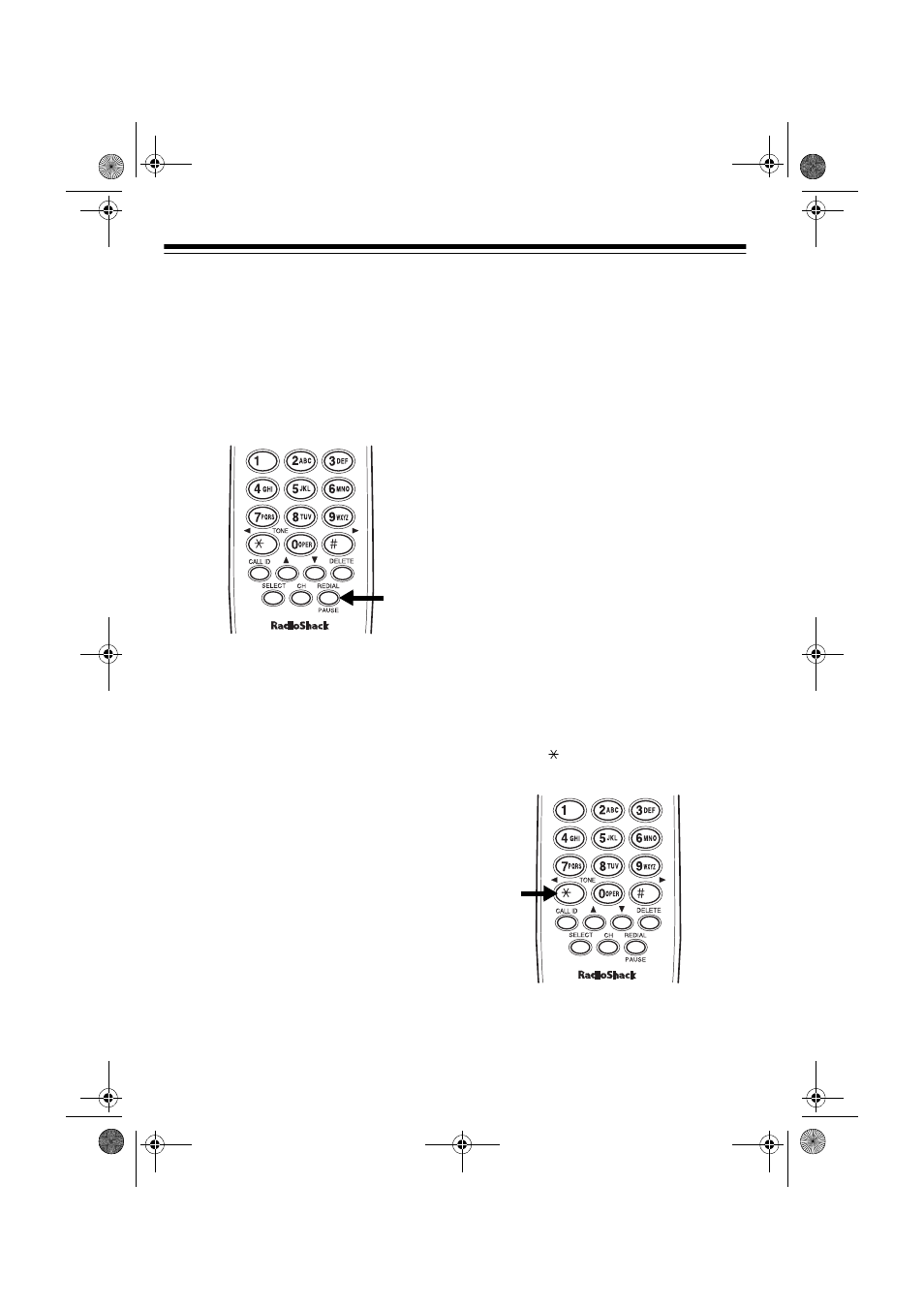 Using redial, Using flash, Using tone services on a pulse line | Radio Shack ET-1109 User Manual | Page 14 / 28