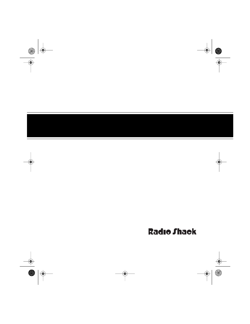 Radio Shack TAD-1007 User Manual | 24 pages