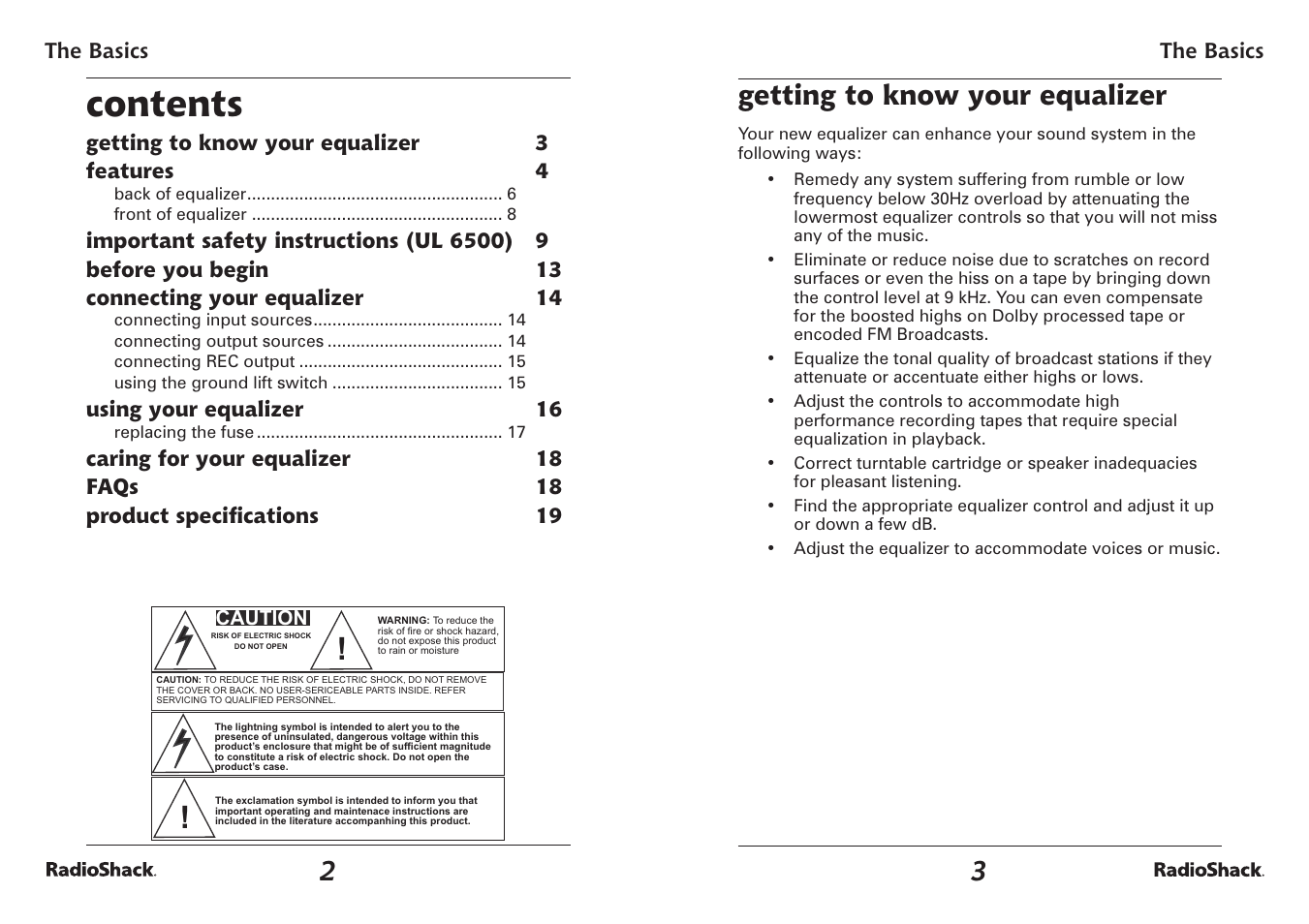 Radio Shack 32-2059 User Manual | Page 2 / 11