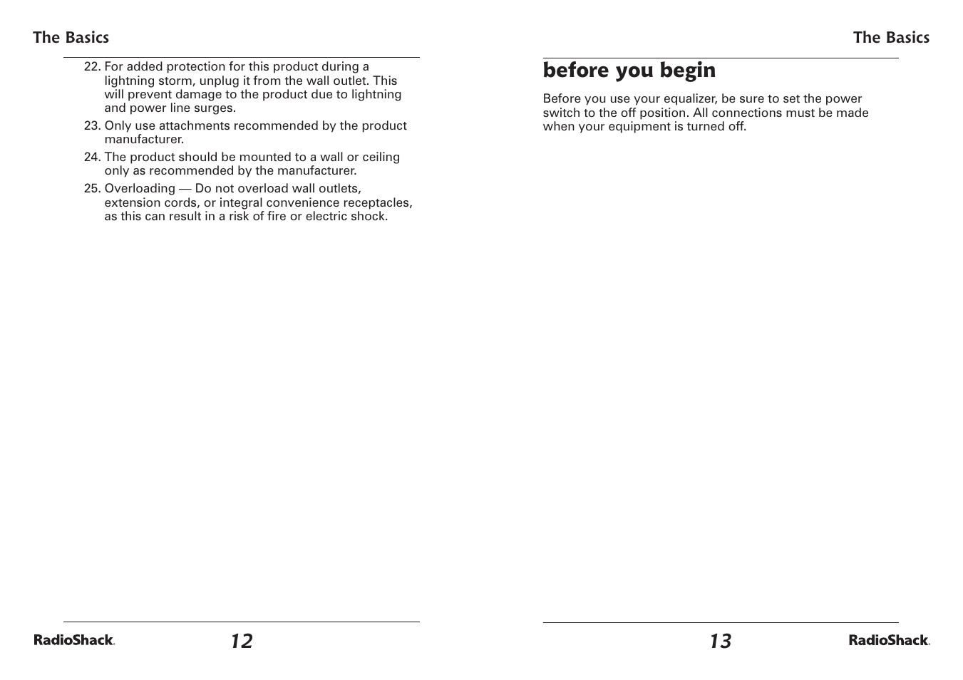 Before you begin | Radio Shack 32-2059 User Manual | Page 7 / 11