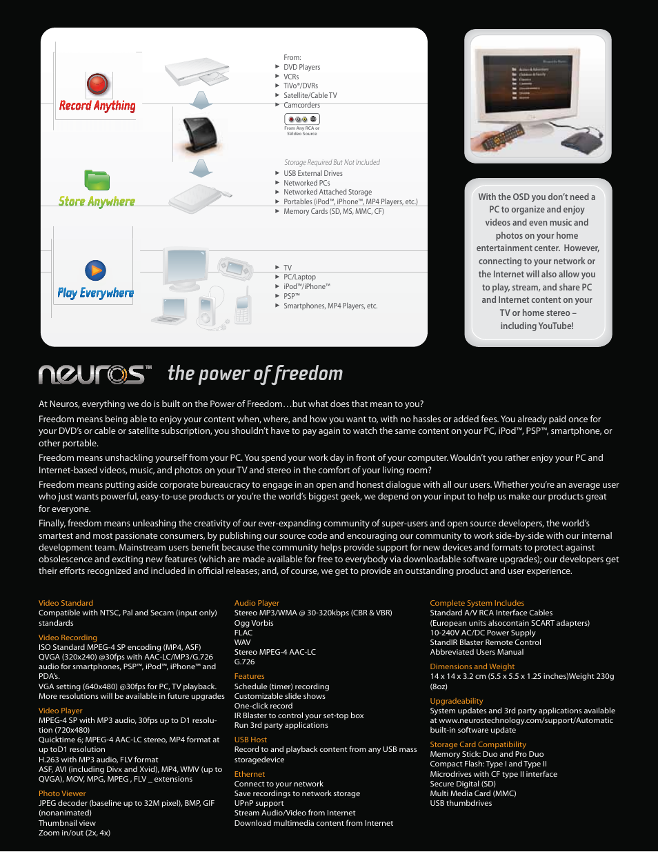 Qebmltbolccobbalj | Radio Shack Neuros OSD 6011000 User Manual | Page 2 / 2